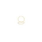 Slit Cut 14K Gold-Filled Hoop Earrings For Women 25 - 80 mm