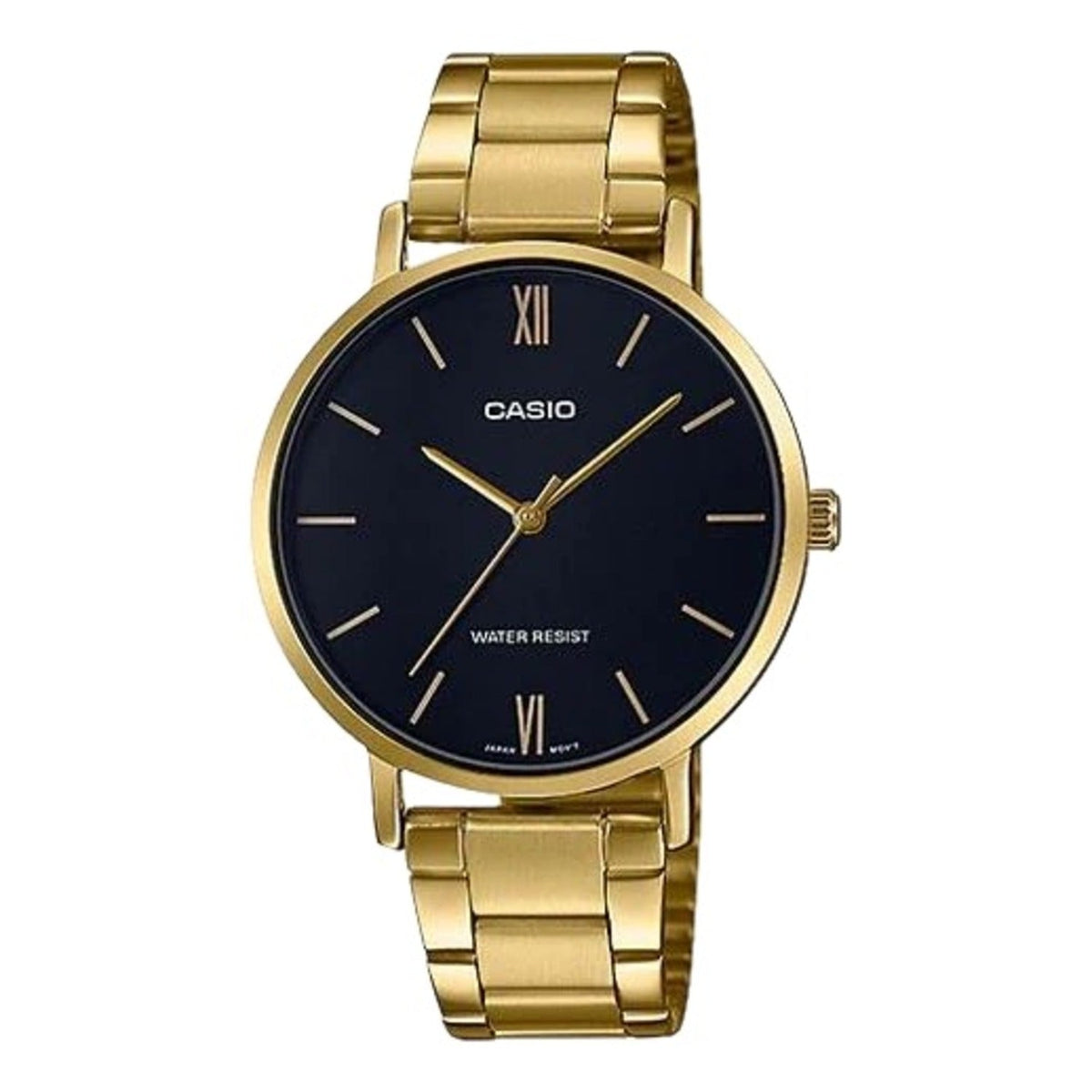Casio Women's Gold-Tone Stainless Steel Bracelet Watch - LTP-VT01G-1BUDF
