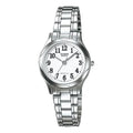 Casio Women's White Dial Stainless Steel Bracelet Watch - LTP-1275D-7B