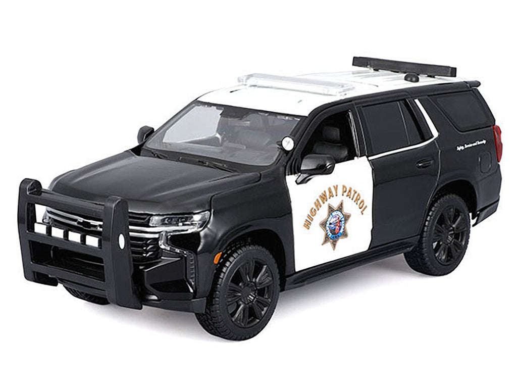 2021 Chevrolet Tahoe "California Highway Patrol" Black and White "Authority" "Maisto Design" Series 1/26 Diecast Model Car by Maisto