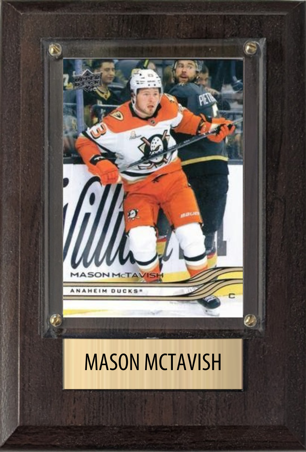 Mason McTavish Anaheim Ducks Fan Gift Plaque 4x6 1 Card Upper Deck 2024 2025 2026