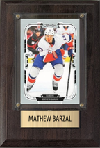 Mathew Barzal New York Islanders Fan Gift Plaque 4x6 1 Card Upper Deck 2024 2025 2026