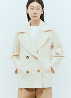 Max Mara Women Wool And Cashmere Pea Coat