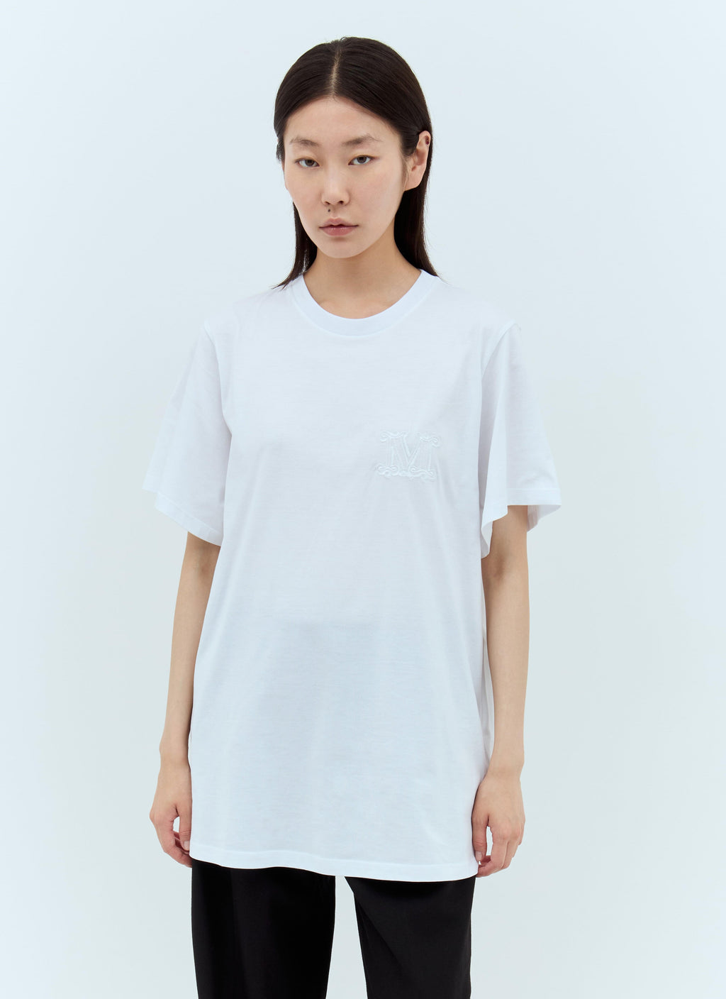 Max Mara Women Logo Embroidery T-Shirt