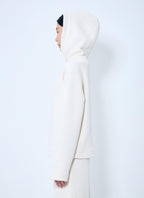 Max Mara Women Logo Embroidery Hooded Sweatshirt