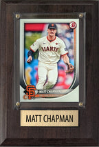 Matt Chapman San Francisco Giants 2025 2024 Topps Bowman 4x6 Gift Plaque