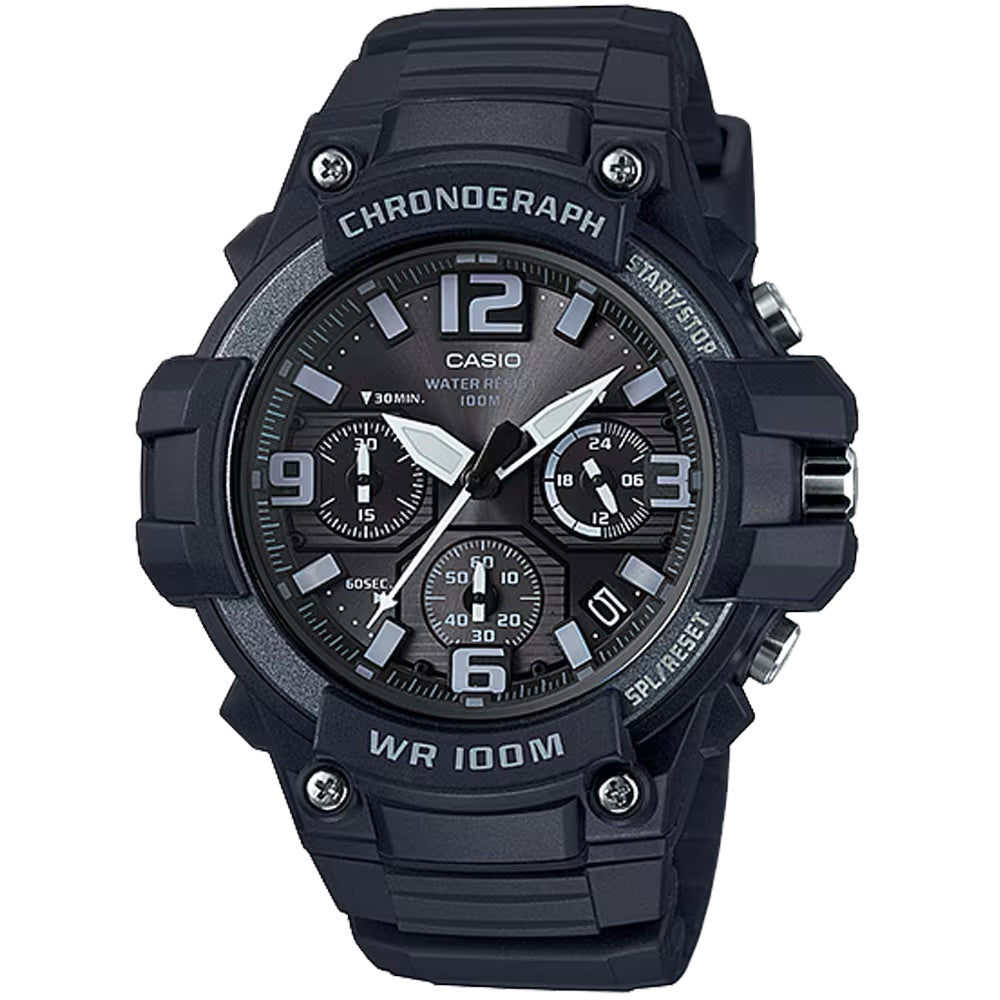 Casio Men's Chronograph Sport Watch with Black Dial - MCW-100H-1A3V