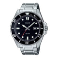 Casio Men's Black Dial Stainless Steel Marine Sports Watch - MDV-107D-1A1VDF