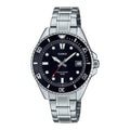 Casio Men's Stainless Steel Watch with Black Dial - MDV-10D-1A1VDF