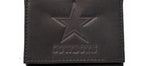 Dallas Cowboys Premium Black Leather Wallet, Trifold, Embossed Laser Engraved