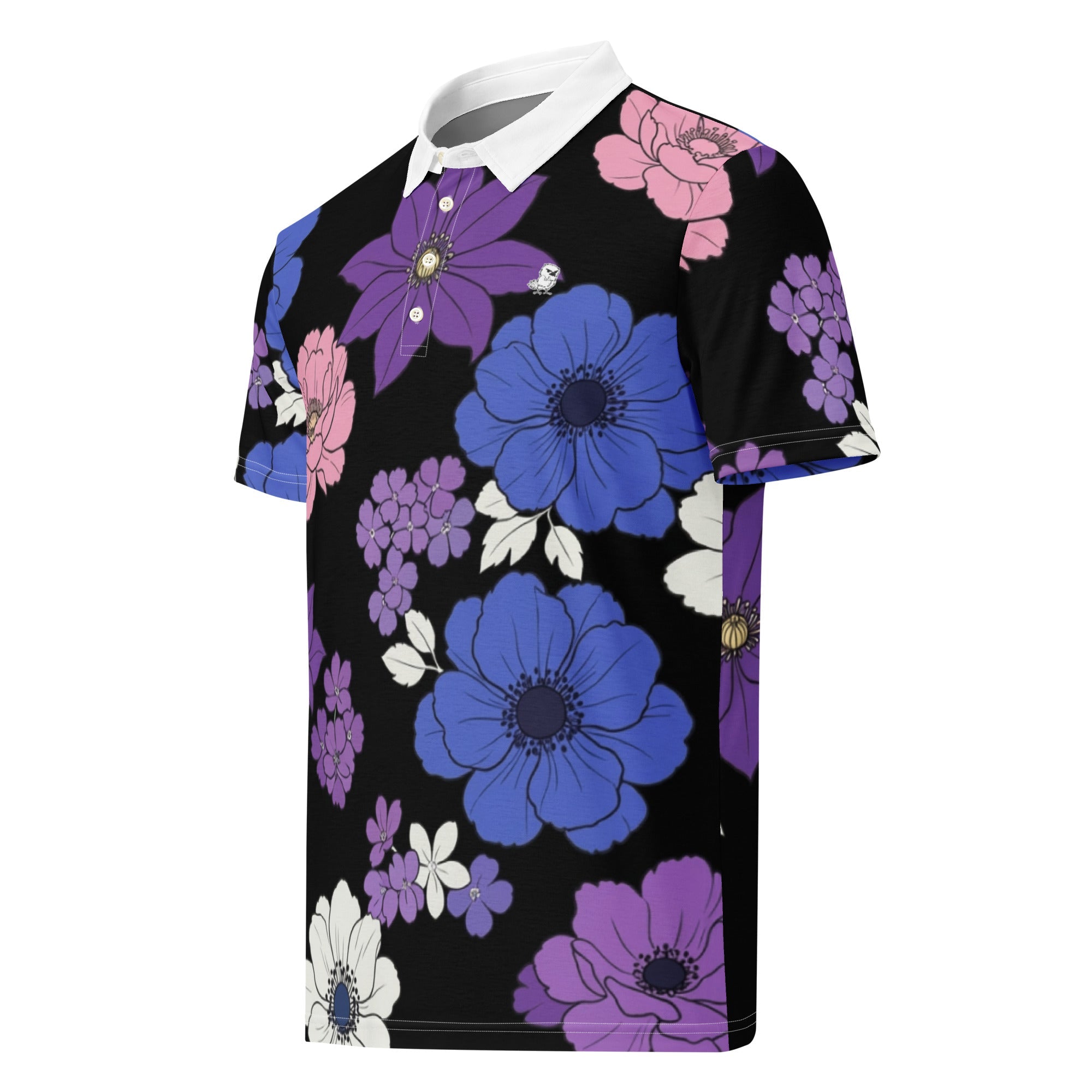 Midnight: Birdie Petals | Polo Shirt (slim fit)