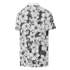Midnight: Rainbow Hawaiian Plumeria | Polo Shirt (slim fit)