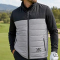 Men's Golf Vest - Full Zip (Grey/Black)
