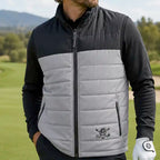 Men's Golf Vest - Full Zip (Grey/Black)