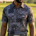 Hustler Cool-Stretch Men's Golf Shirt (Black)