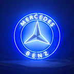 Mercedes Benz Auto Car Logo Neon Signs