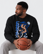 BYU Slam Dunk Meridian Black Crewneck