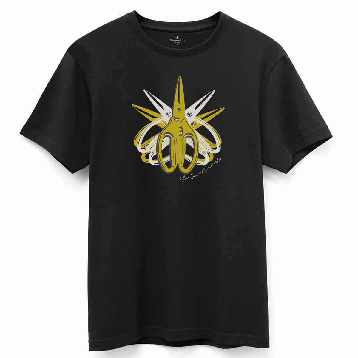 Esther Choi Shears Black Tee