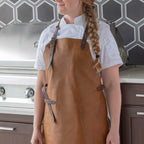 Vintage Leather Apron - Amber