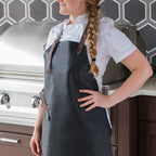 Vintage Leather Apron - Black
