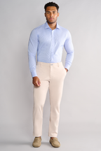 Leader Non-Iron Houndstooth // Micro Blue
