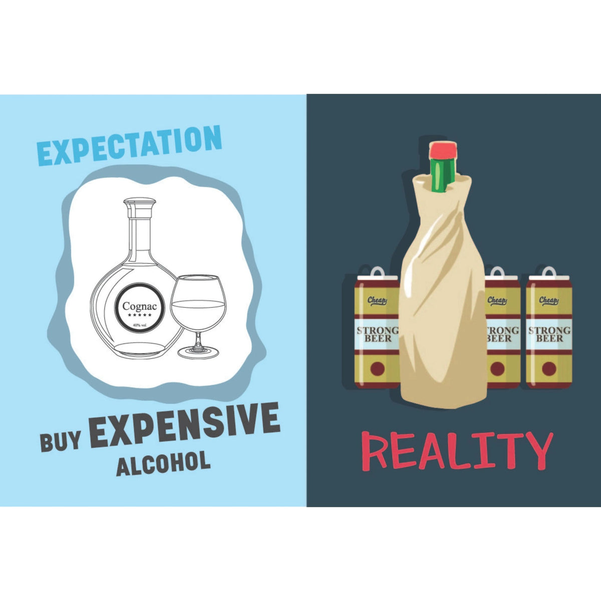 Embracing Your Midlife Crisis "Expectations vs. Reality" Hardcover Book Gag Gift