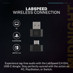 Midnight Wireless Gaming Headset Black