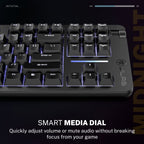 Midnight TKL Wired Mechanical Gaming Keyboard Black