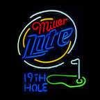 Miller Lite 19th Hole Golf Neon Signs Light