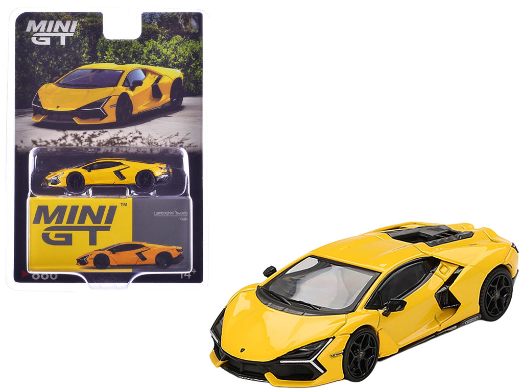 Lamborghini Revuelto Giallo (Yellow) Limited Edition 1/64 Diecast Model Car by Mini GT