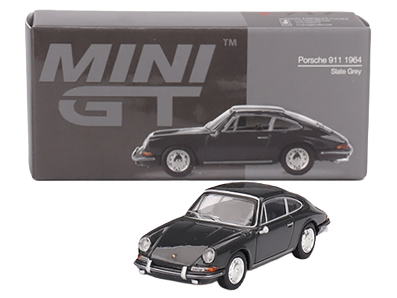 1964 Porsche 911 Slate Gray Limited Edition 1/64 Diecast Model Car by Mini GT