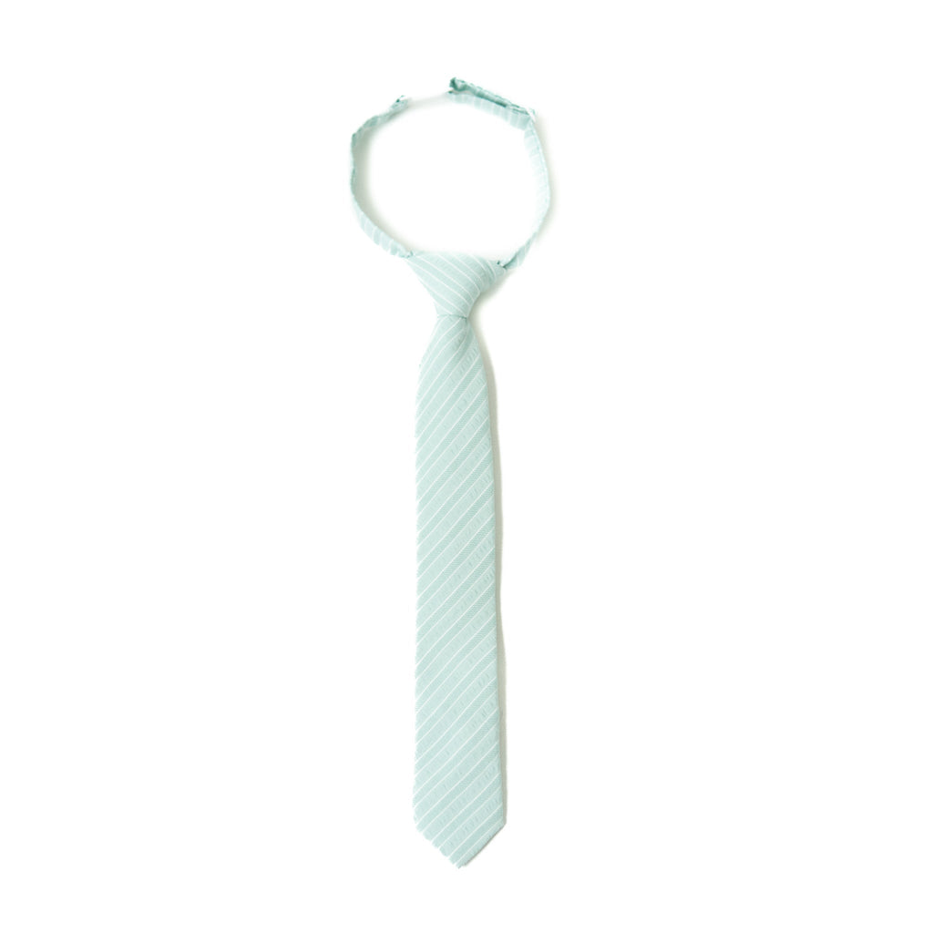 Mint Stripe - Boys Tie