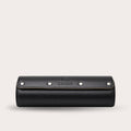 3 Watch Travel Case Full-grain Leather Watch Roll (Sable Black)