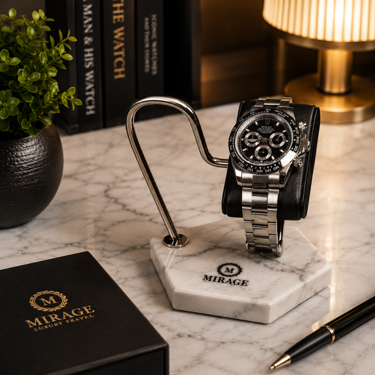 Watch Stand Display | White Marble (Limited Edition)