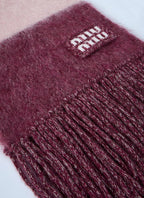 Miu Miu Women Logo Motif Scarf