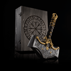 Mjolnir hammer steel version 26.45lb Glow-in-the-Dark Runes