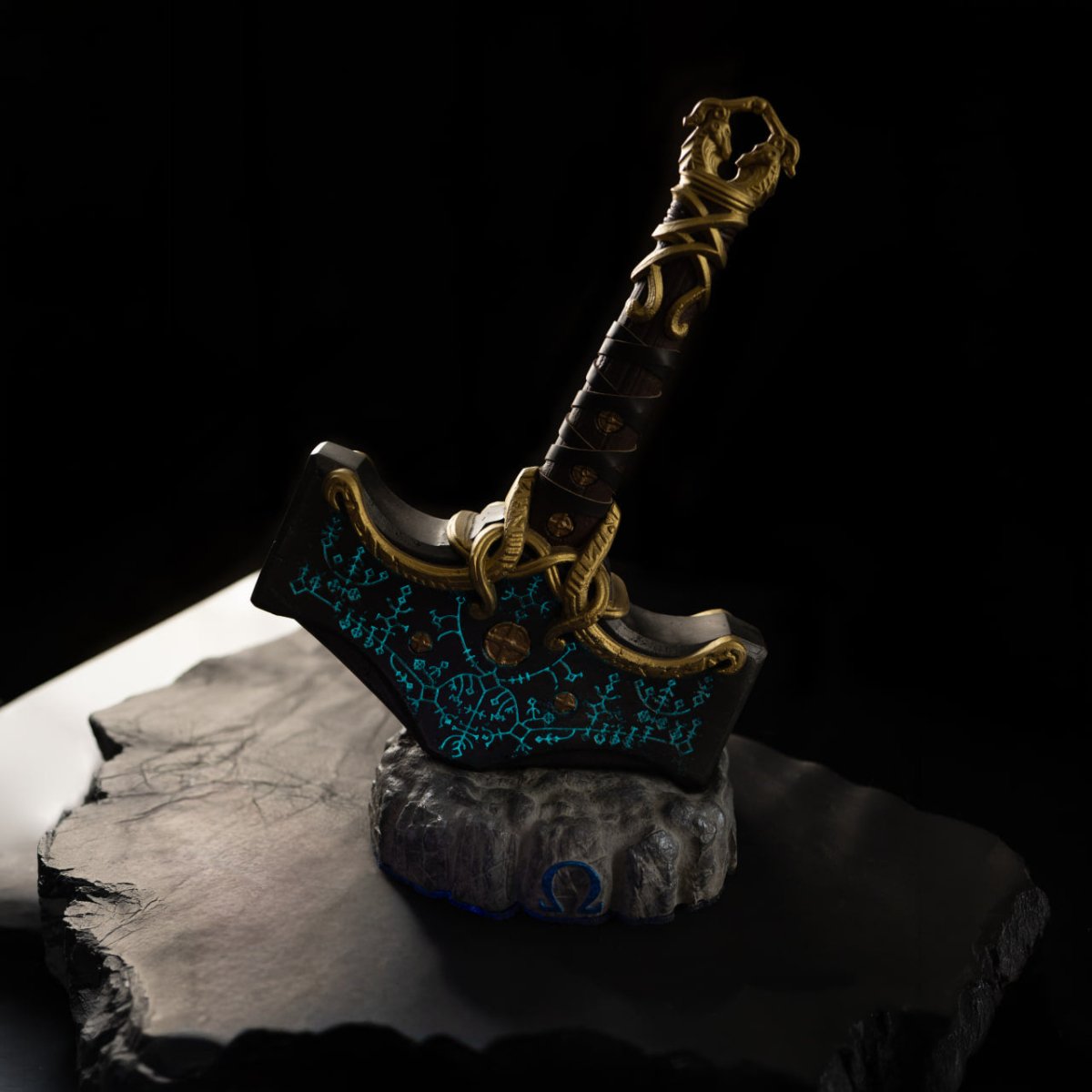 Mjolnir hammer steel version 26.45lb Glow-in-the-Dark Runes