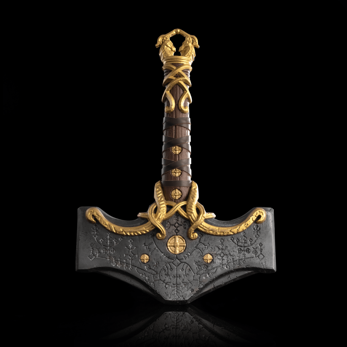 Mjolnir hammer steel version 26.45lb Glow-in-the-Dark Runes