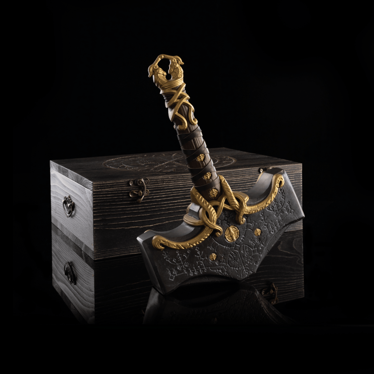 Mjolnir hammer steel version 26.45lb Glow-in-the-Dark Runes