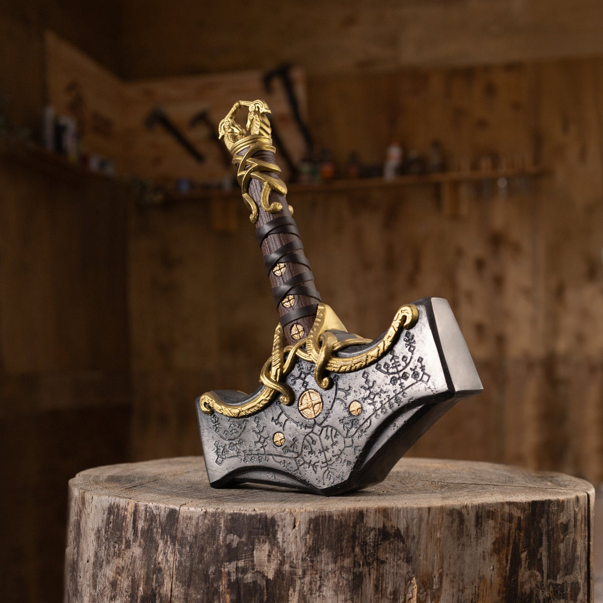 Mjolnir hammer steel version 26.45lb Glow-in-the-Dark Runes
