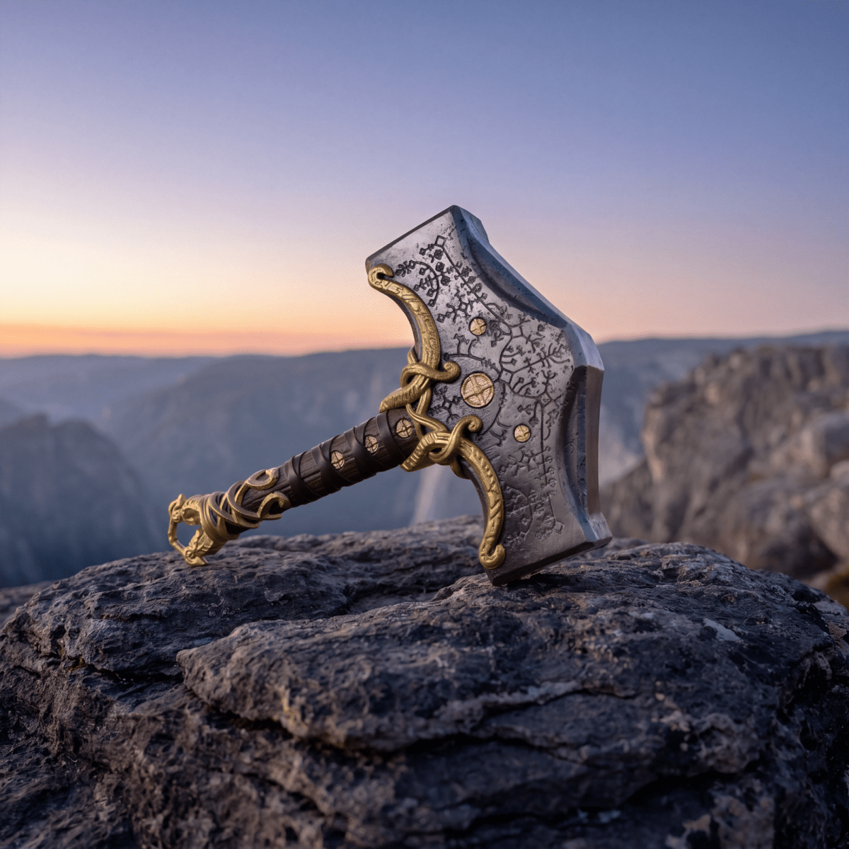 Mjolnir hammer steel version 26.45lb Glow-in-the-Dark Runes
