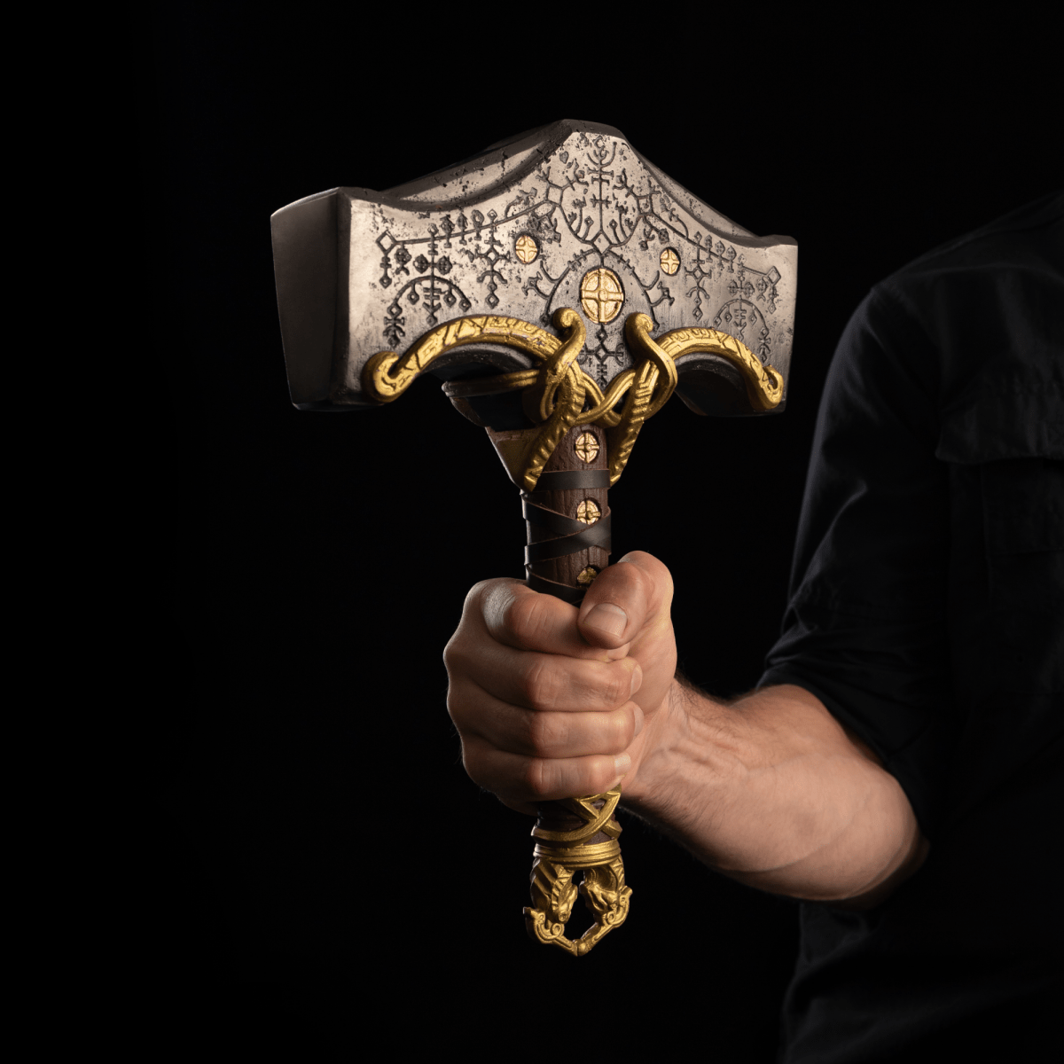 Mjolnir hammer steel version 26.45lb Glow-in-the-Dark Runes