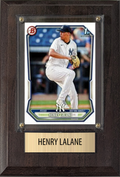 Henry Lalane New York Yankees Fan Gift Plaque 4x6 1 Card Topps, Bowman 2024 2025 2026