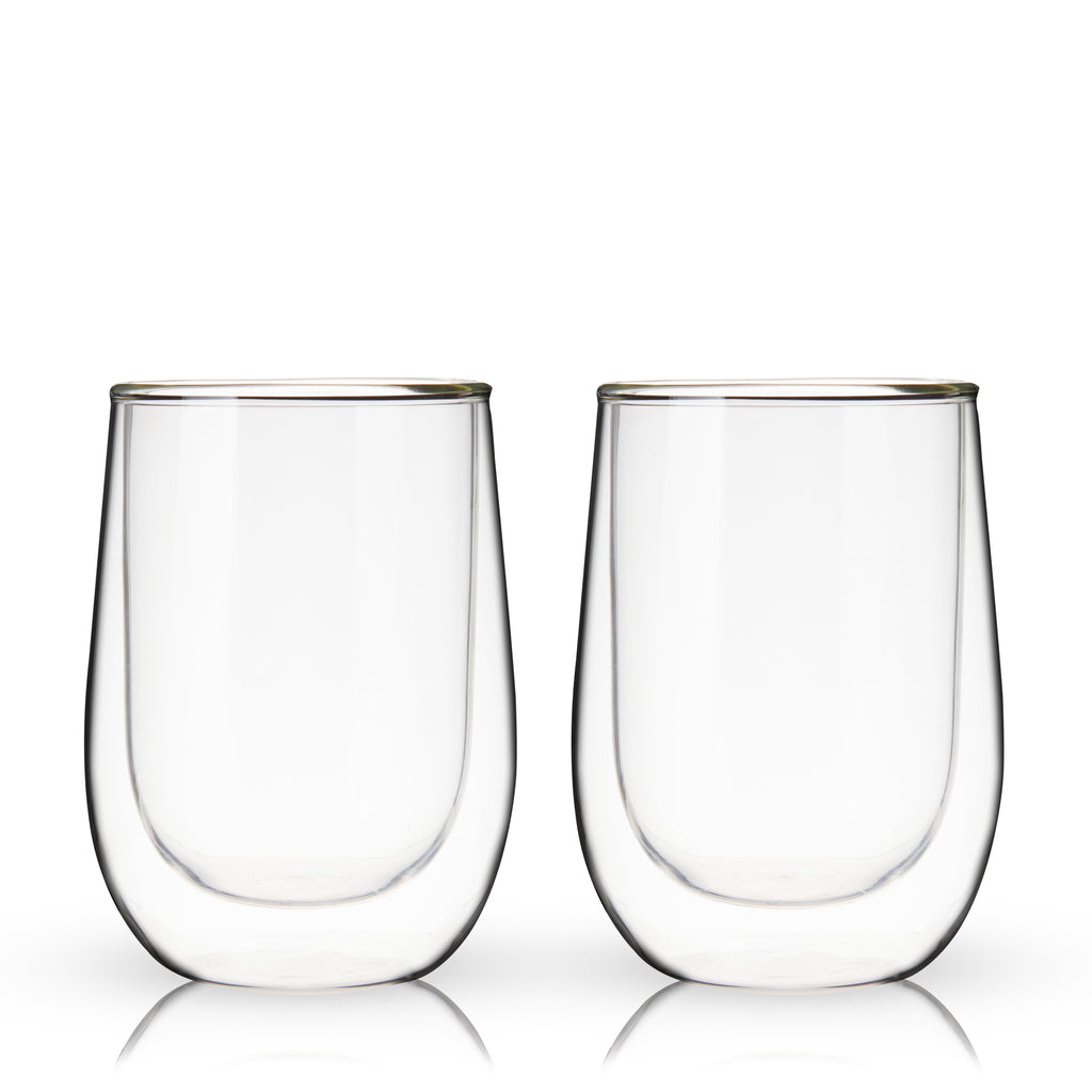 Double-Walled Wine Glasses