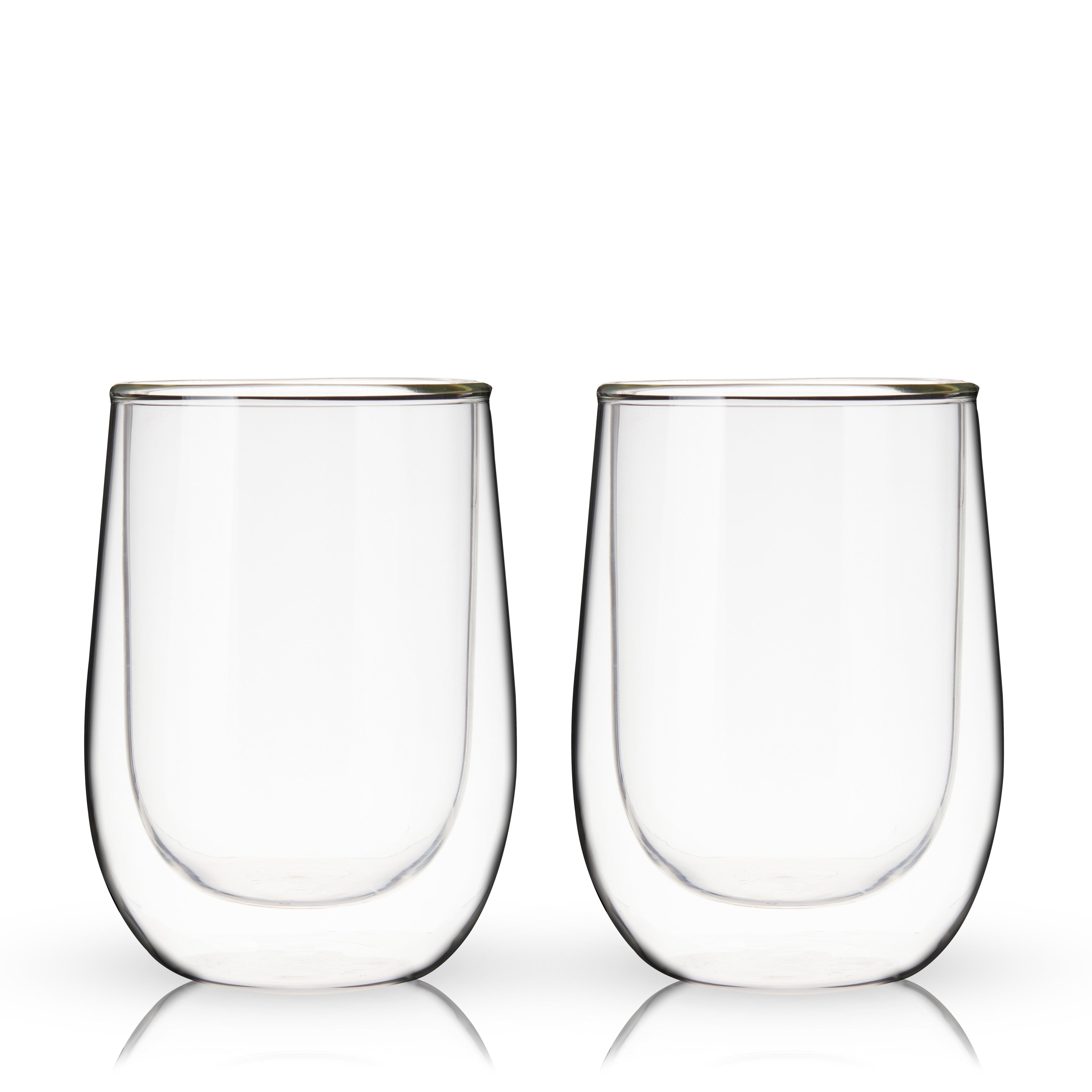 Double-Walled Wine Glasses