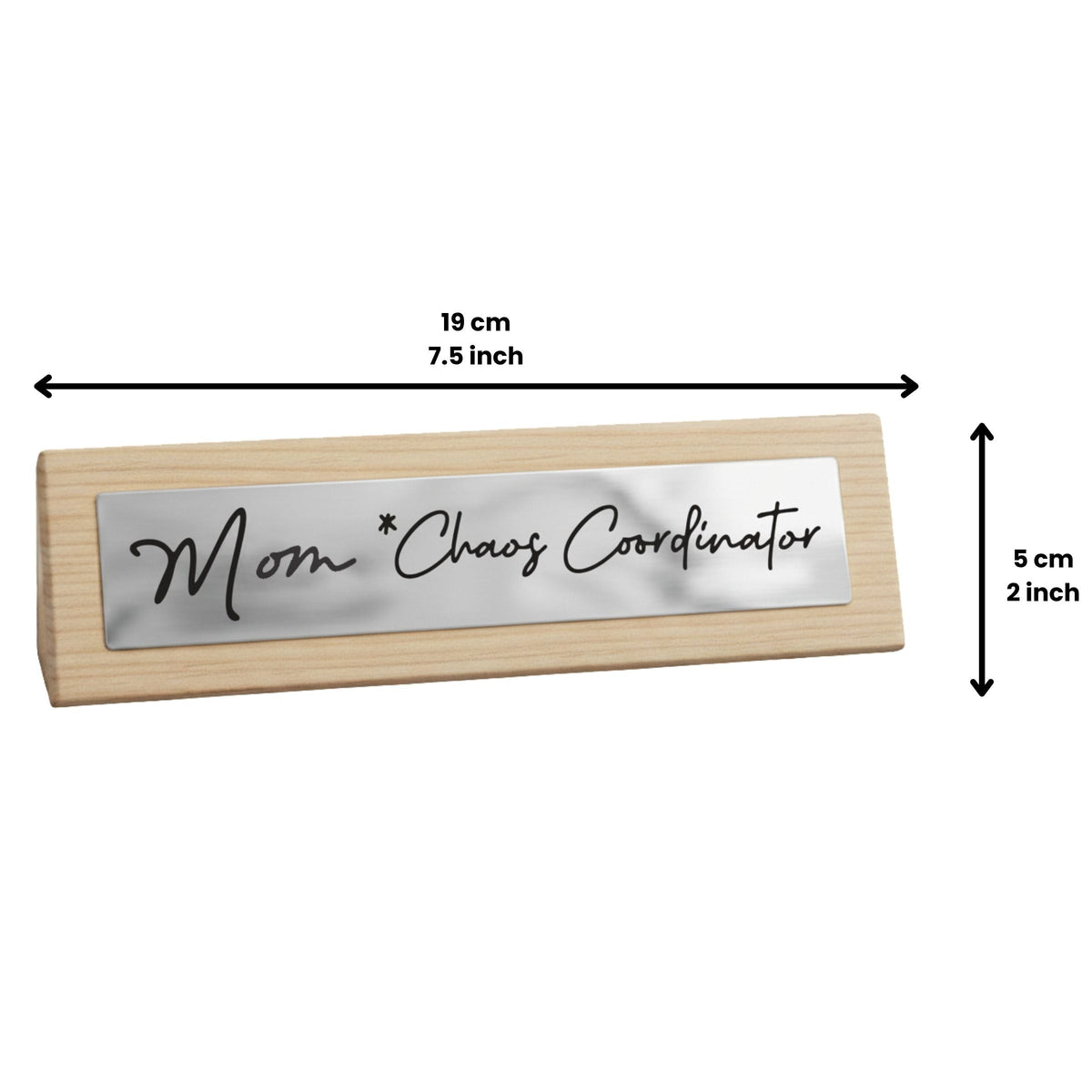 ❤️ Mom "Chaos Coordinator" Wooden Desk Sign 👩‍ Home Office Humor Mother’s Day Funny Gift 🎁