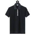 Moncler Black T-Shirt with Collar