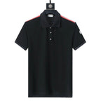Moncler Black T-Shirt with Collar