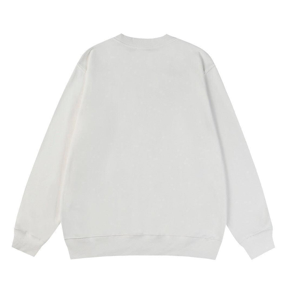 Moncler Logo-Embroidered Printed Cotton Jersey Sweatshirt White