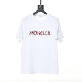 Moncler T-Shirt Without Collar 'White-Red'